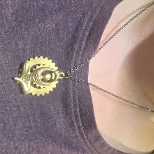 Meditating goddess necklace